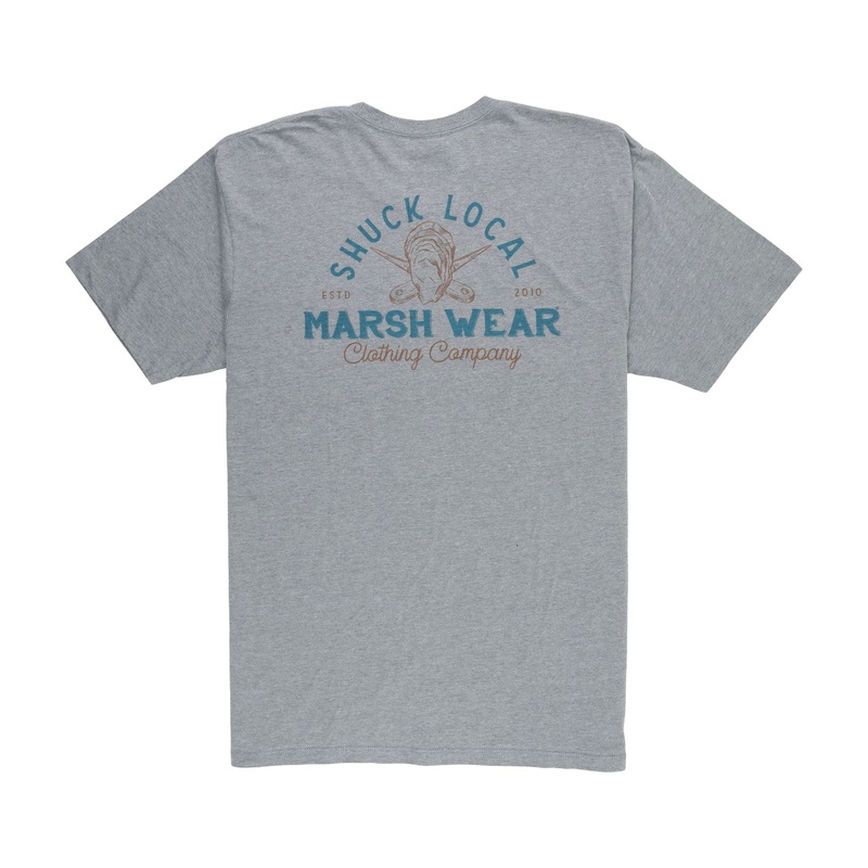 Marsh Wear Shucker Short Sleeve T-Shirt Graphite Heather Small