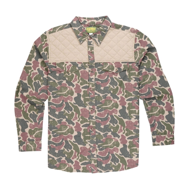 Marsh Wear Upland Long Sleeve Shirt Rock Copahee Camo Small