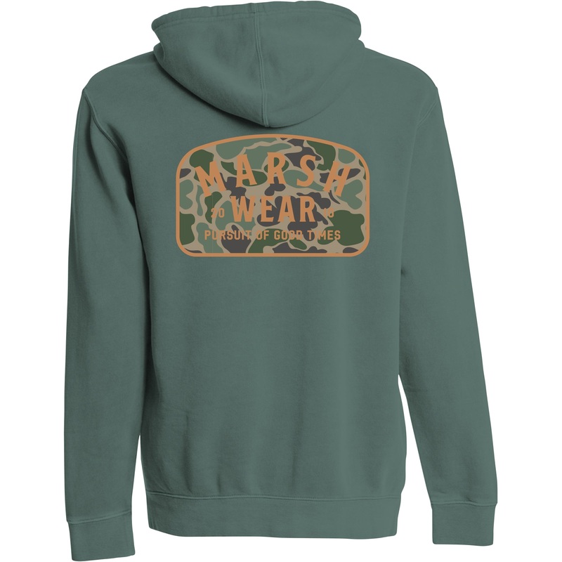 Marsh Wear Youth Alton Camo PO Hoodie Alpine Green Large