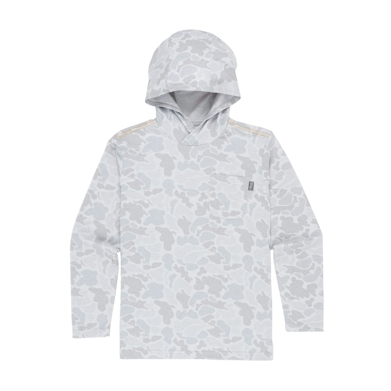 Marsh Wear Youth Buxton Hoodie Gray Camo XSmall