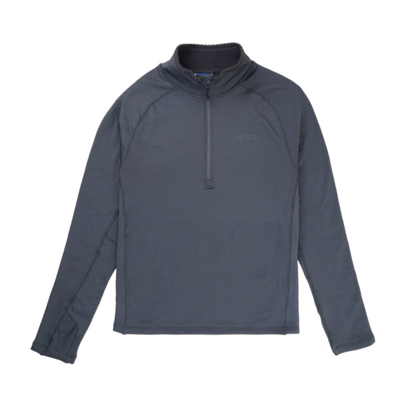 AFTCO F1 Midweight 1/4 Zip Charcoal Small