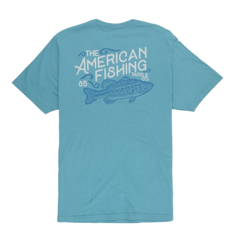 AFTCO Freeport Short Sleeve T-Shirt Aquifer Small