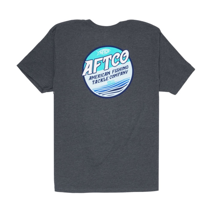 AFTCO Ice Cream Short Sleeve T-Shirt Charcoal Heather Small