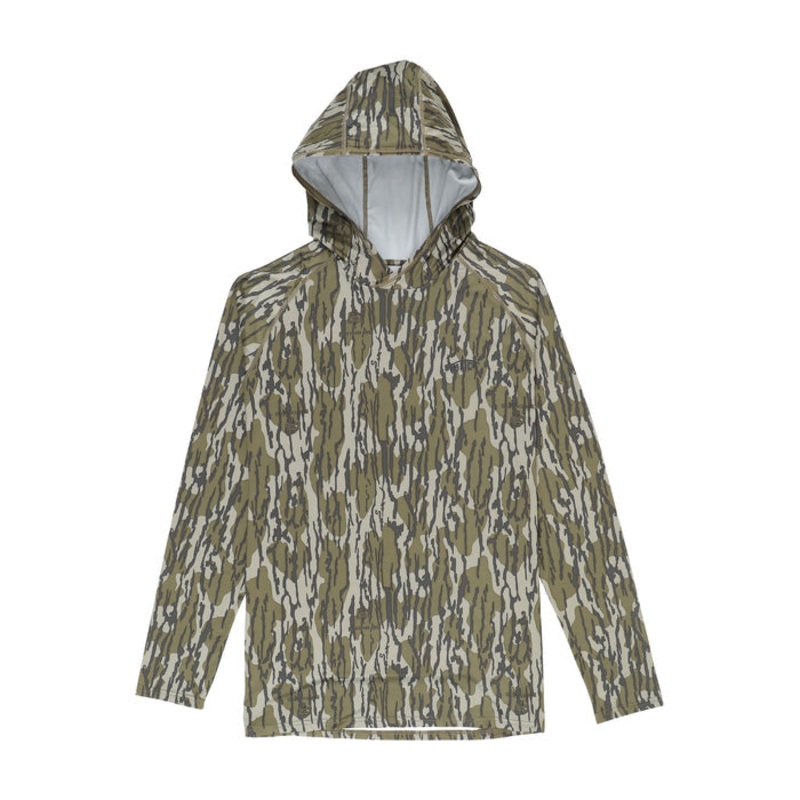 AFTCO Mossy Oak Camo Performance Hoodie Bottomland Small
