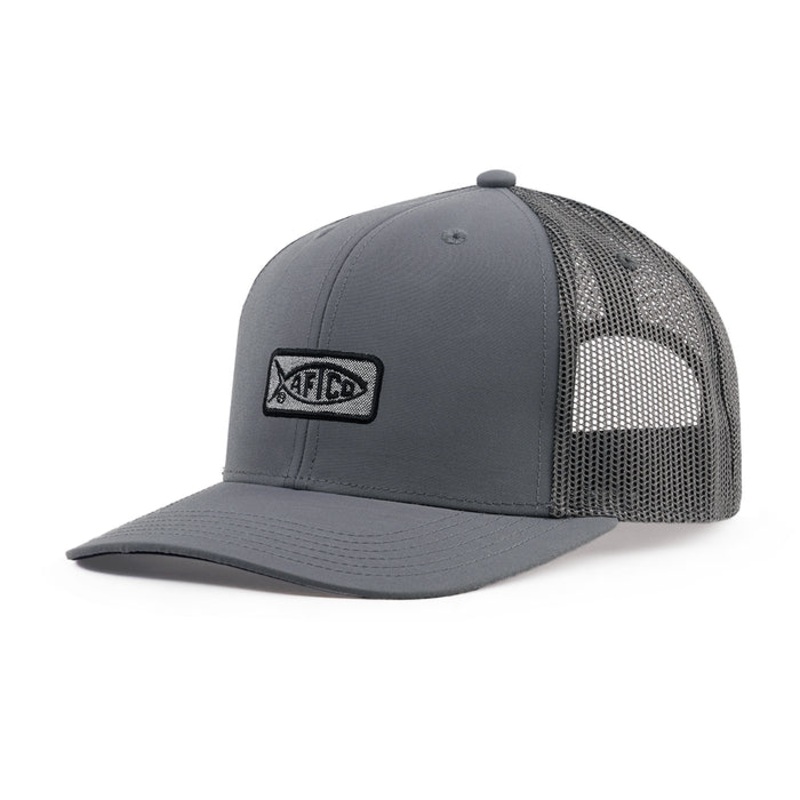 AFTCO Original Fishing Trucker Hat Charcoal