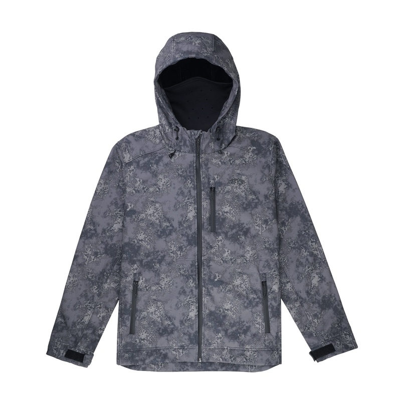 AFTCO Reaper Tactical Jacket Black Storm Camo Small