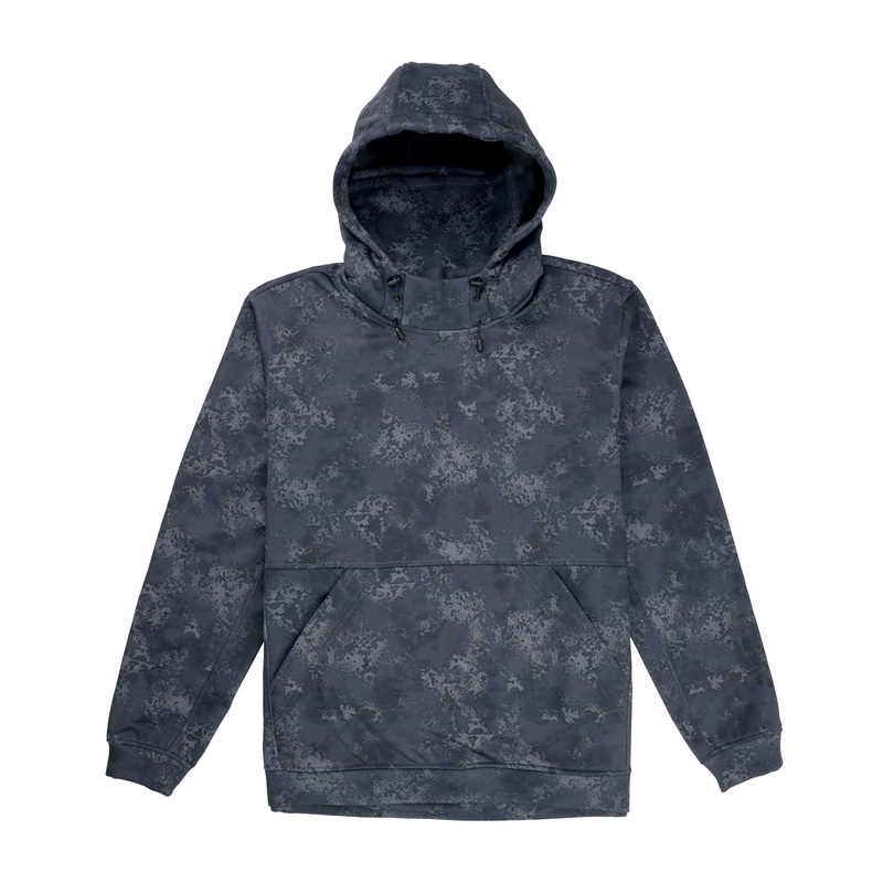 AFTCO Reaper Tactical Sweatshirt Black Storm Camo Small