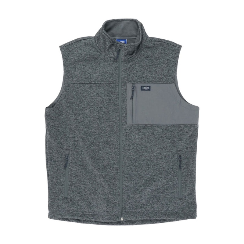 AFTCO Ripcord Softshell Vest Charcoal Heather Small