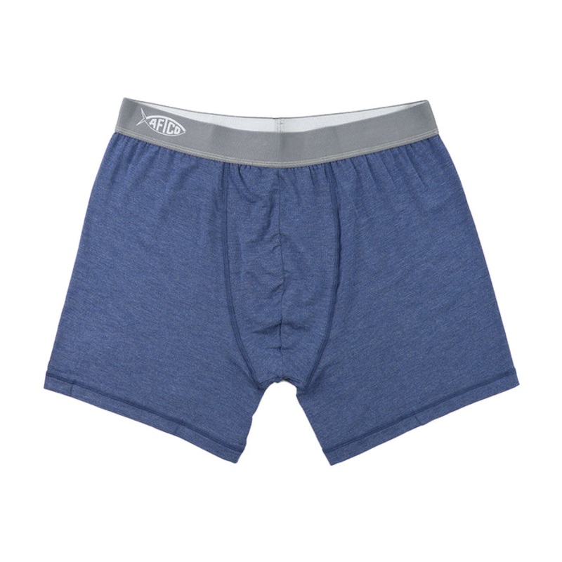 AFTCO Tackle Boxer Brief Navy Heather Small