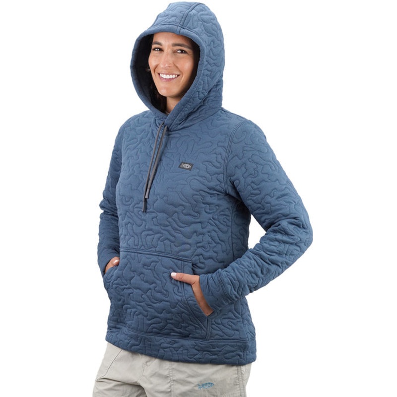 AFTCO Women's Refuge Hoodie Bering Sea Heather XSmall
