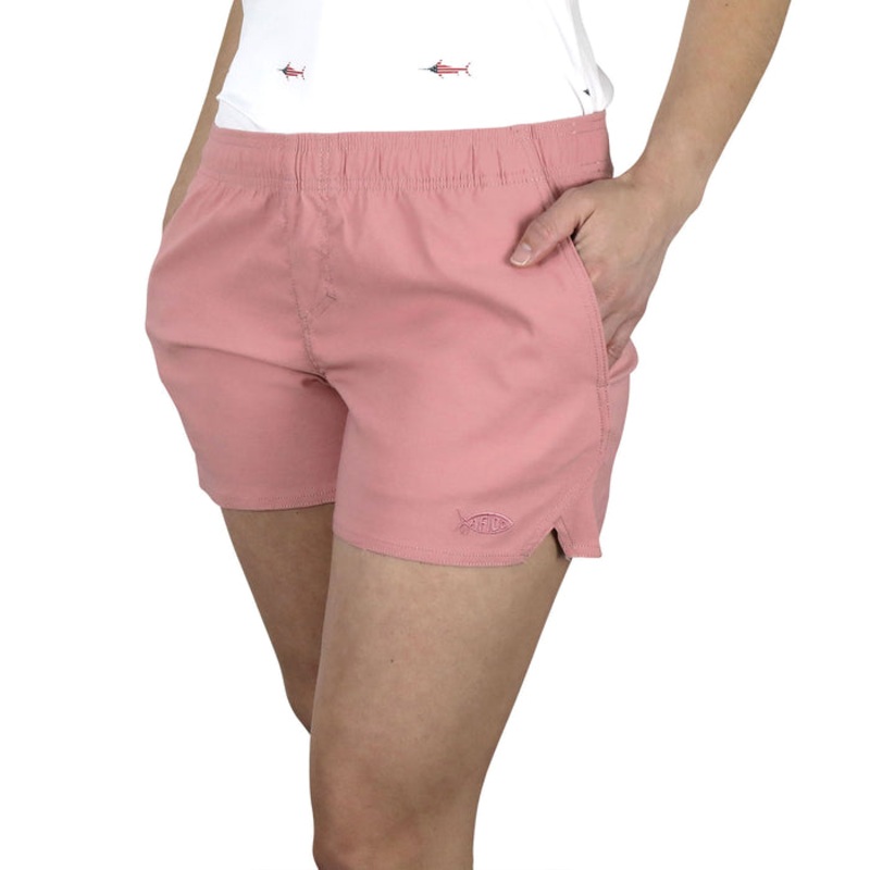 AFTCO Women's Sirena Hybrid Tech Shorts Hazy Rose XSmall