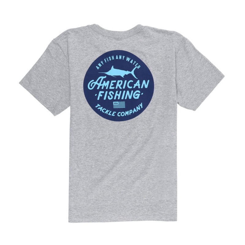 AFTCO Youth Root Beer Short Sleeve T-Shirt Athletic Heather Youth Small