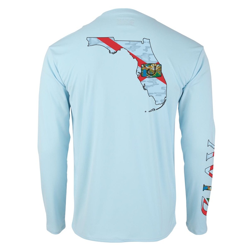 Avid Florida Native AVIDry Long Sleeve Ice Blue Small