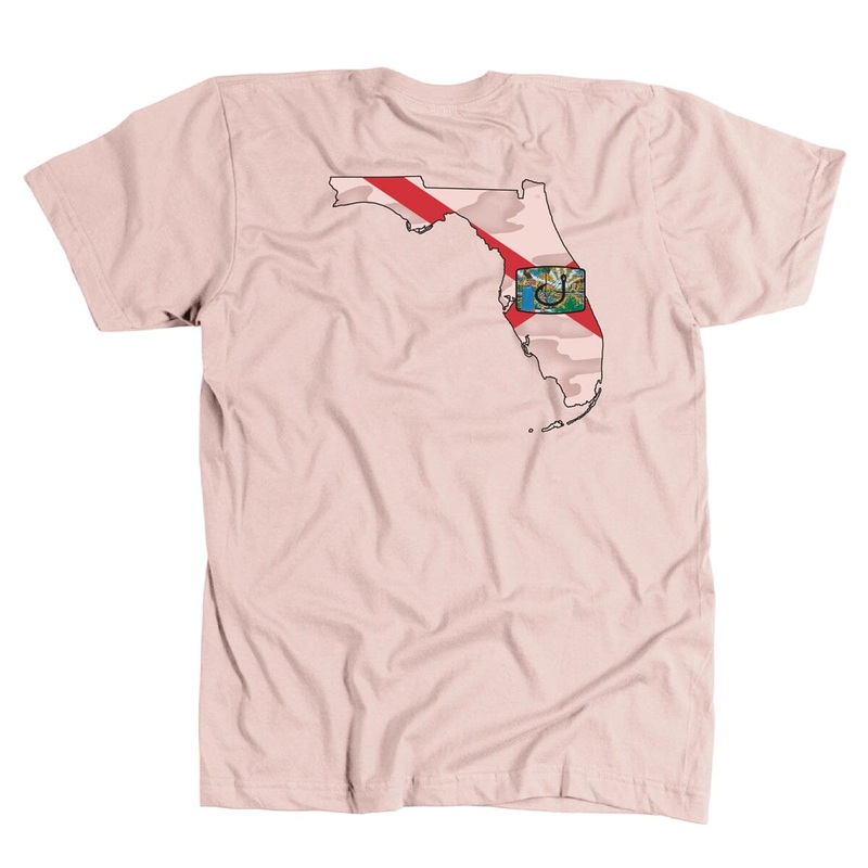 Avid Florida Native Short Sleeve Tee Coral Small