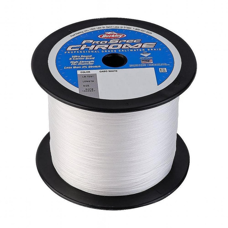 Berkley ProSpec Chrome Premium Saltwater Braid - Cabo White 500yards 30#