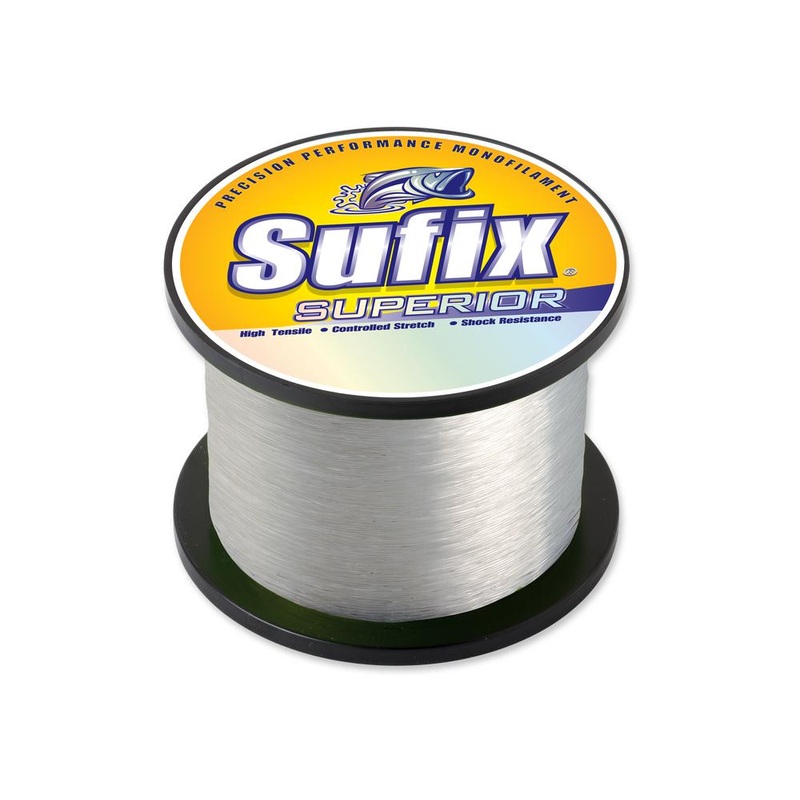 SUFIX Superior Monofilament 2.2LB Spool Clear 15 LB | 7,410 yards