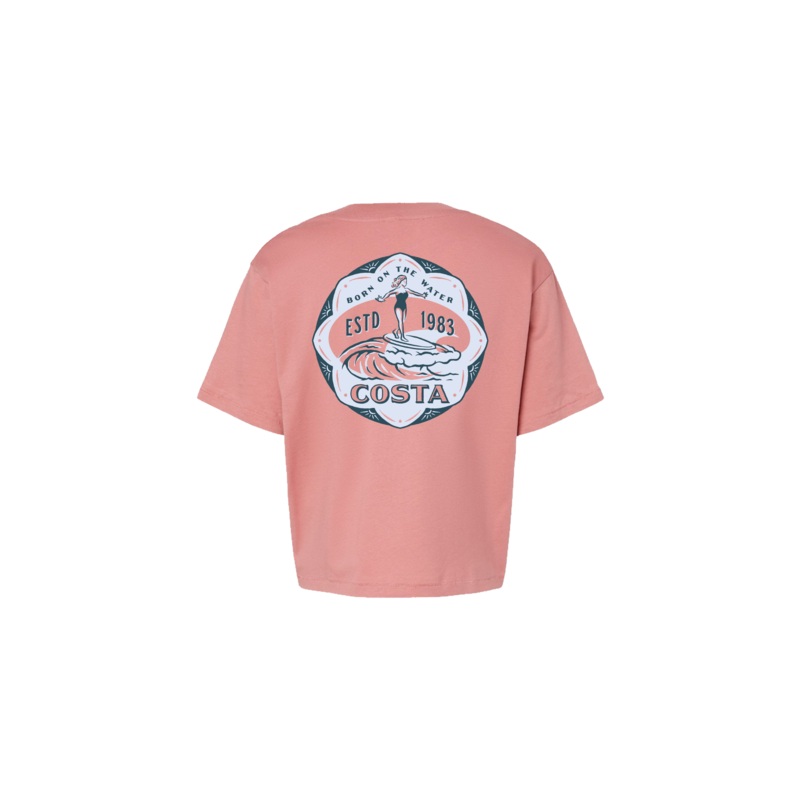 COSTA Queens Womens Short Sleeve Mauvelous Medium