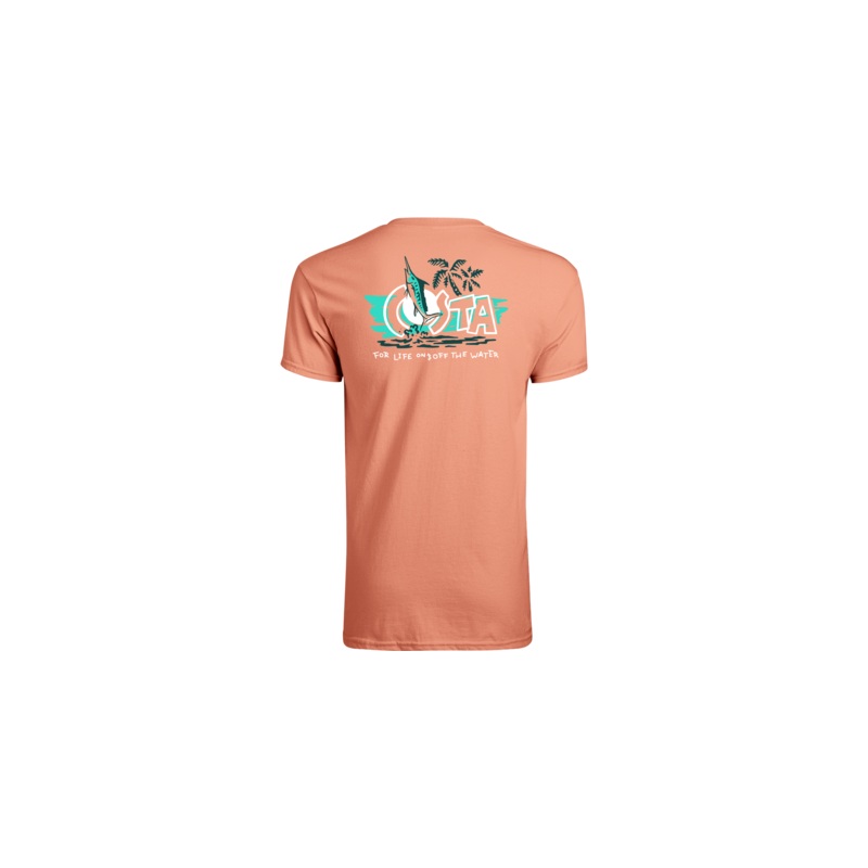COSTA Tech Gnarly Marlin Short Sleeve Cationic Grey Small