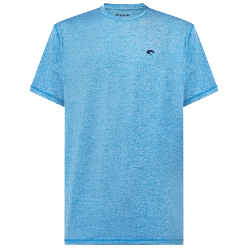 COSTA Voyager Short Sleeve Performance Shirt Storm Grey Heather Small