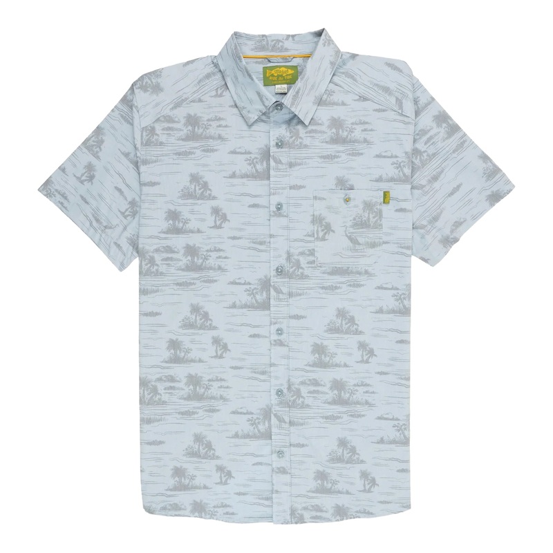 Marsh Wear Hagood Short Sleeve 2.0 Button up Smoke Small
