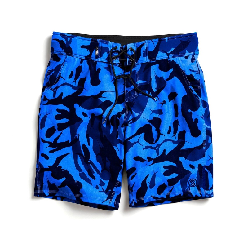 SCALES Frigate Camo First Mates Boardshorts Tan Camo 30