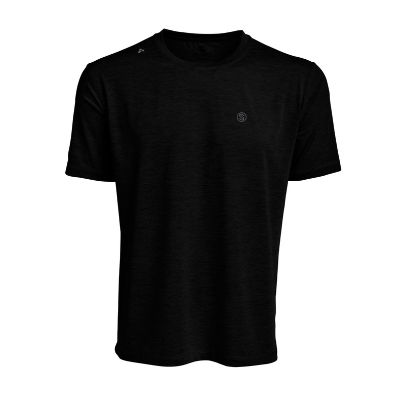 SCALES Iconic Short Sleeve Active Performance Black Heather Small