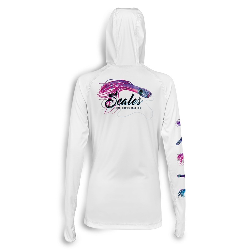 SCALES Lures Of The Seas Womens Hooded Performance White Small