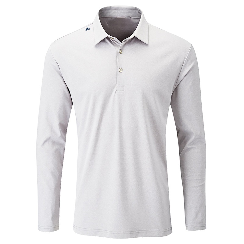 SCALES Offshore Core Long Sleeve Polo Black Small