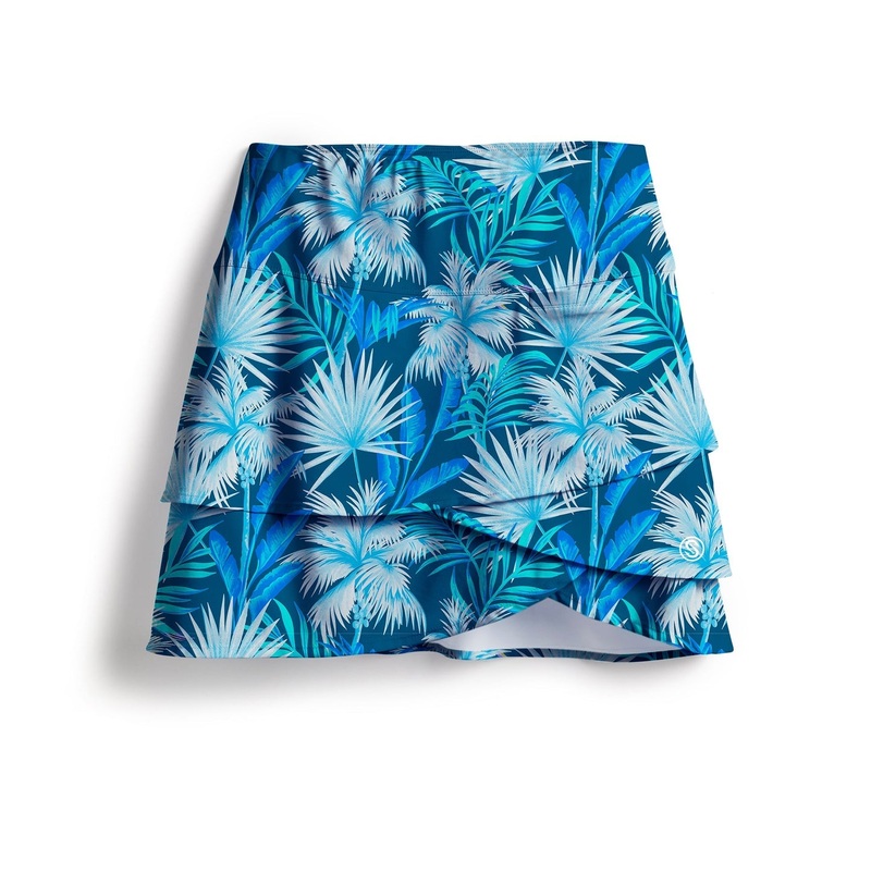 SCALES Palm City Wavy Skort Coral XSmall