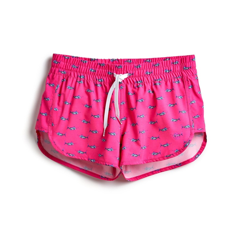SCLAES Tropical Marlin Womens Boardshorts Hot Pink XSmall