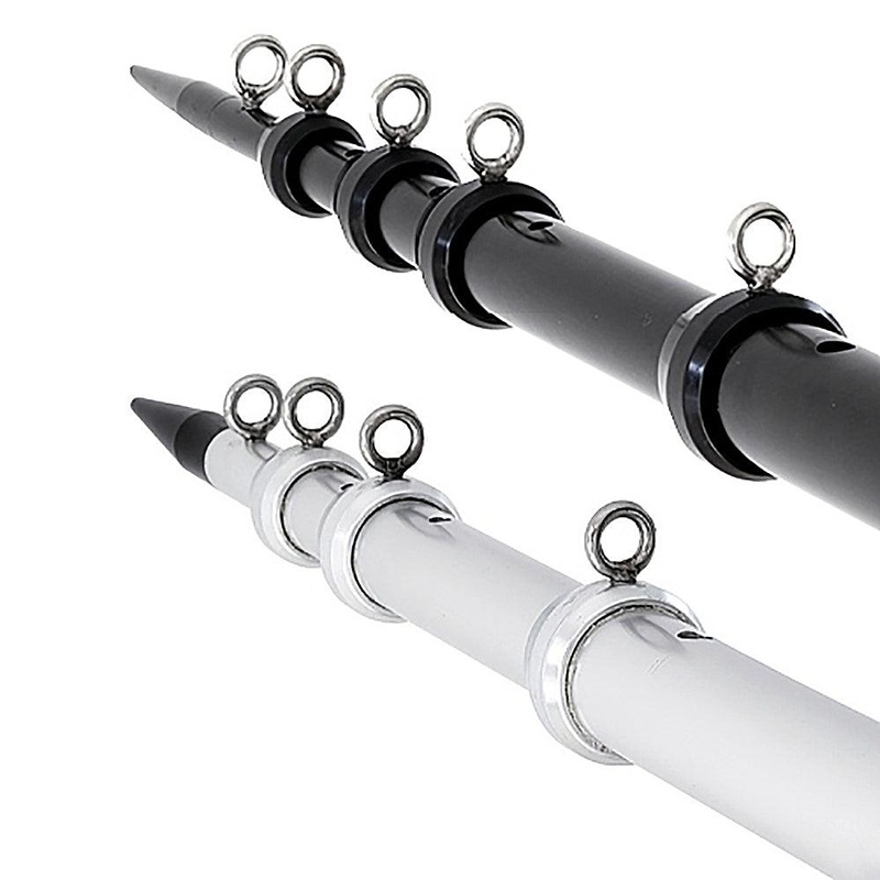 Tigress 15'X1-1-2" XD Telescoping Aluminum Outriggers Black