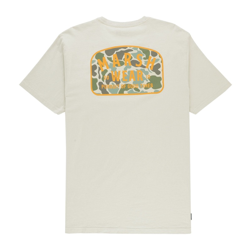 Marsh Wear Alton Camo Short Sleeve T-Shirt Stone Small