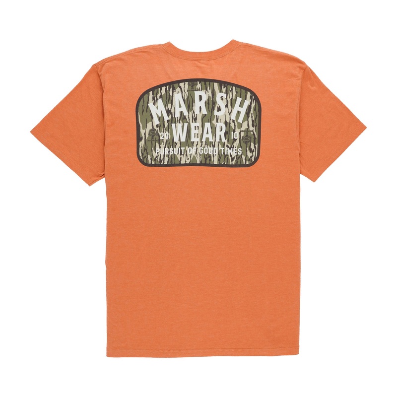 Marsh Wear Bottomland Alton Short Sleeve T-Shirt Raw Sienna Heather Small