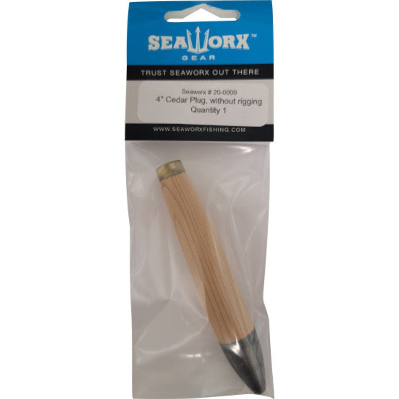 SEAWORX Cedar Plug without Rigging 4"