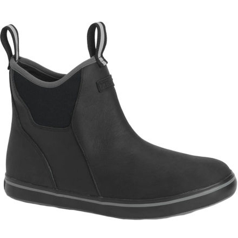 XTRATUF Men's 6" Ankle Deck Boot Black 7