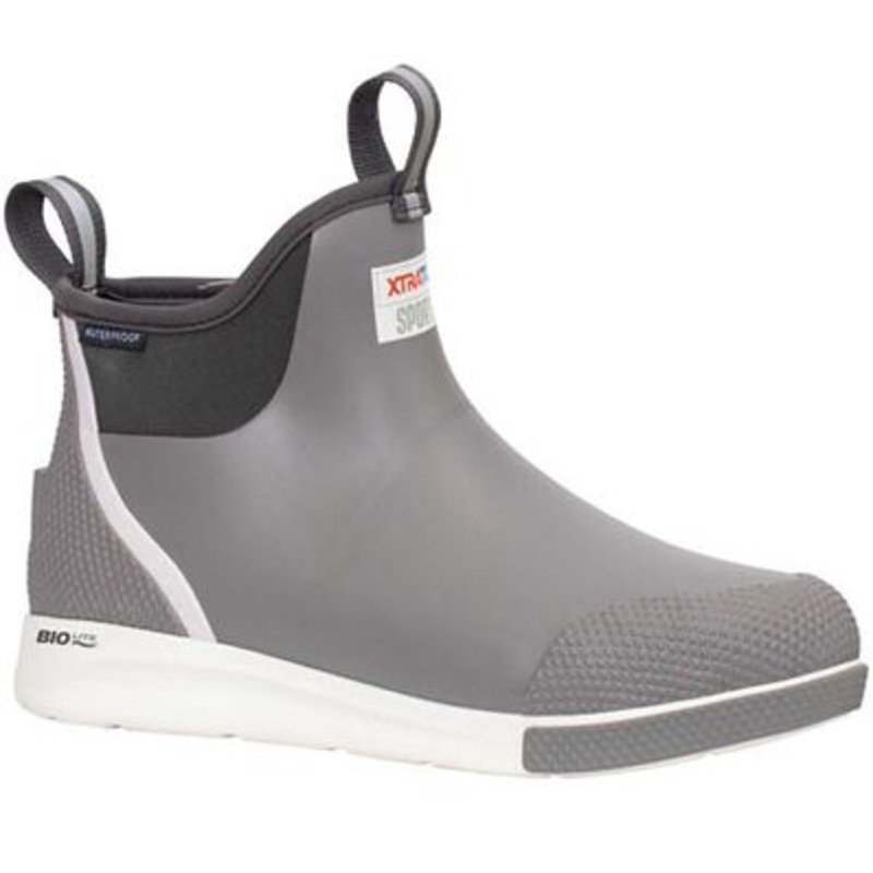 XTRATUF Men's 6" Ankle Deck Boot Sport Grey 7