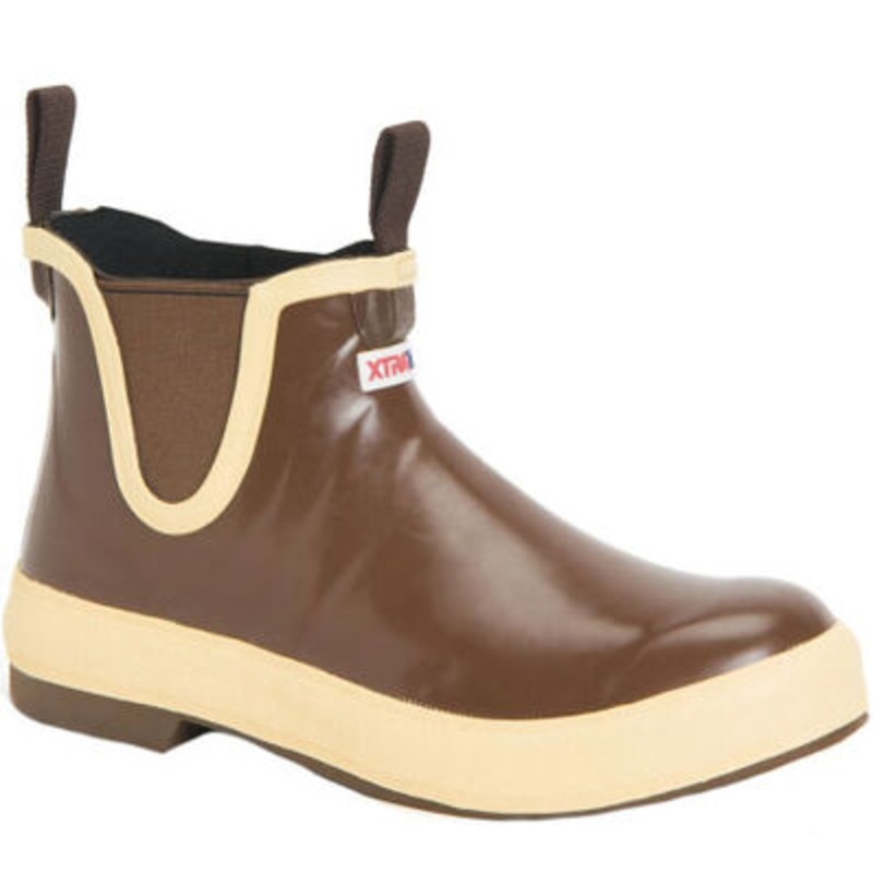 XTRATUF Men's 6" Legacy Ankle Deck Boot Brown 7