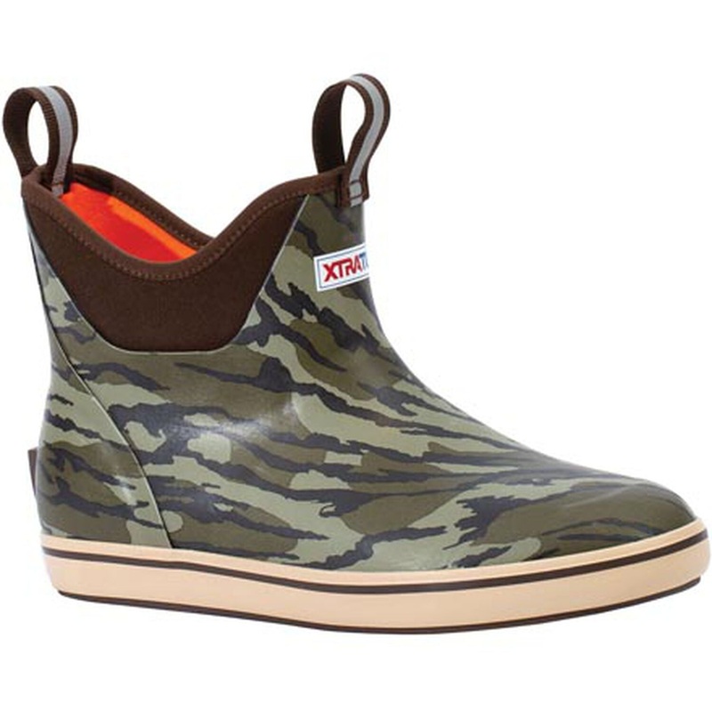 XTRATUF Men's 6" Mossy Oak Bottomland Ankle Deck Boot Mossy Oak Bottomland 7