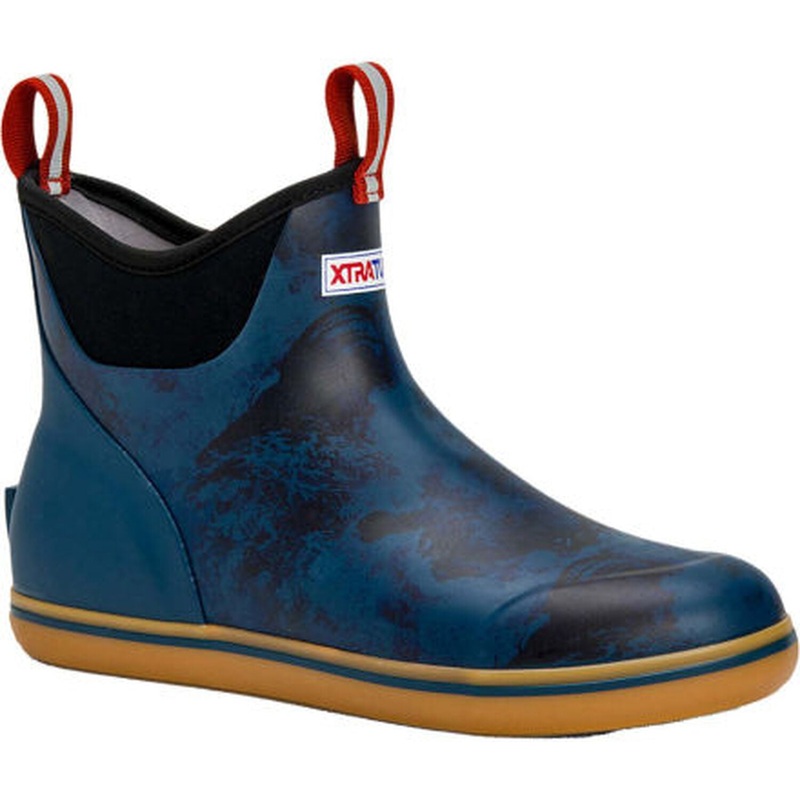 XTRATUF Men's Ankle Deck Boot Navy 7