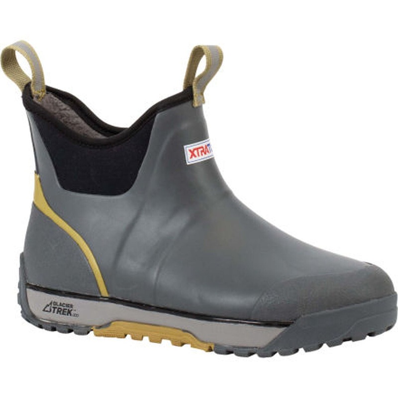 XTRATUF Men's Ice Fleece Lined Ankle Deck Boot Grey 7