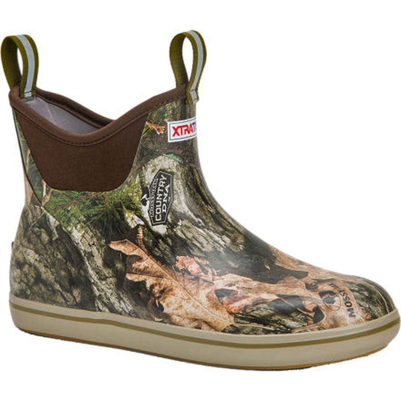 XTRATUF Men's Mossy Oak Country DNA 6" Ankle Deck Boot Mossy Oak Country DNA 7