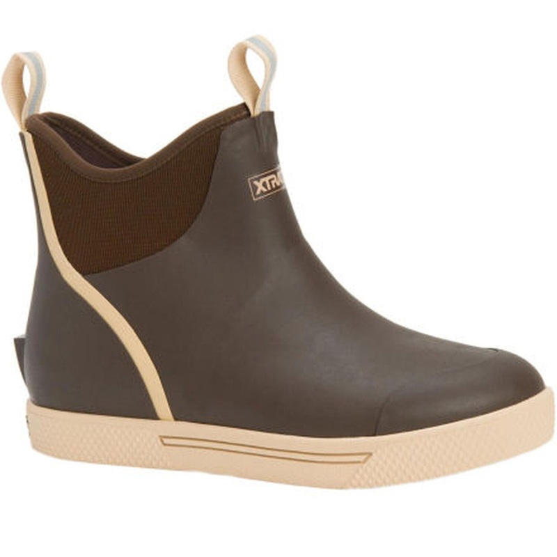 XTRATUF Men's Wheelhouse 6" Ankle Deck Boot Brown 7
