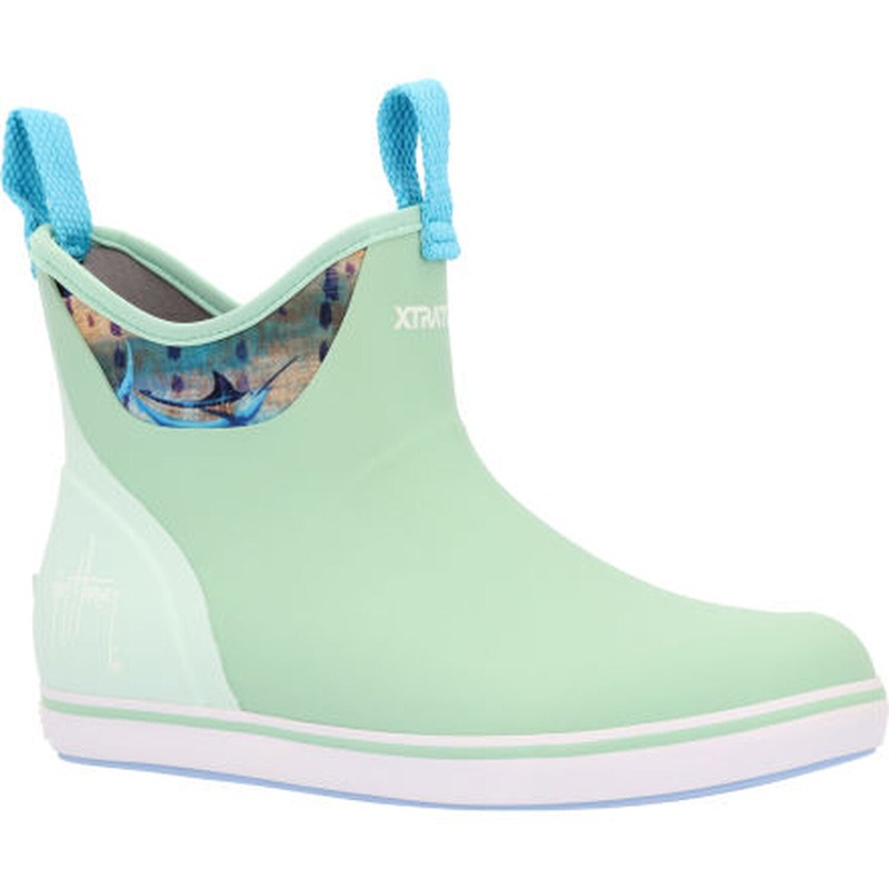 XTRATUF Women's 6" Ankle Boot Guy Harvey Lichen/Marlin 5