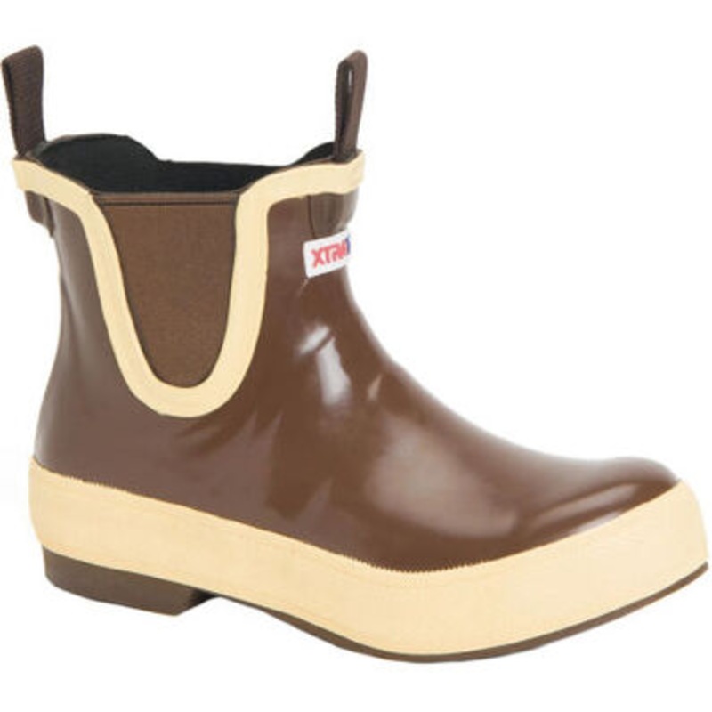 XTRATUF Women's 6" Legacy Ankle Deck Boot Brown 6