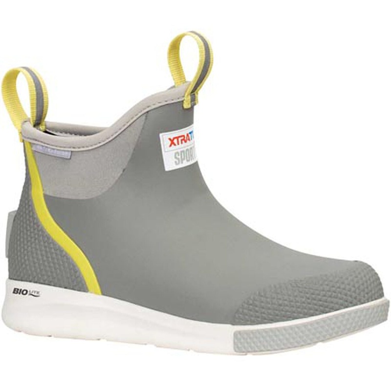 XTRATUF Women's 6" Legacy Ankle Deck Boot Sport Grey 5
