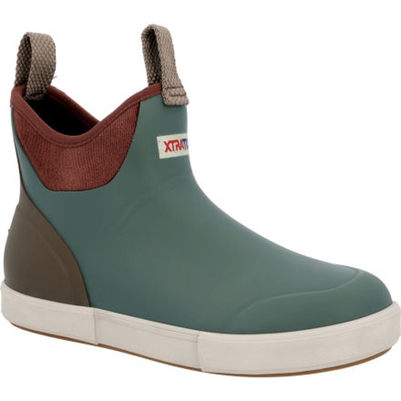 XTRATUF Women's Vintage 6" Ankle Deck Boot Green 5