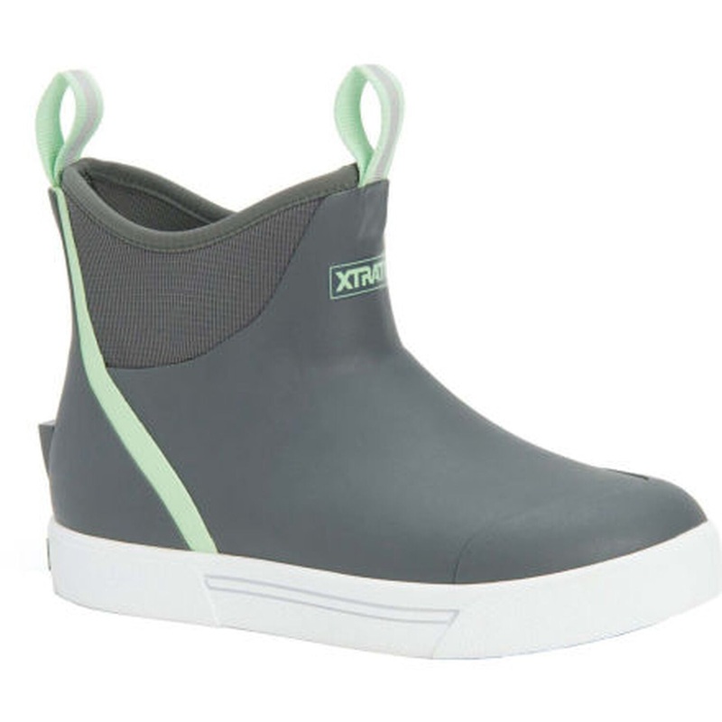 XTRATUF Women's Wheelhouse 6" Ankle Deck Boot Gray 6