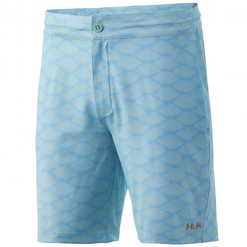 Huk Pursuit Scaled Dye Boardshort Beach Glass 28