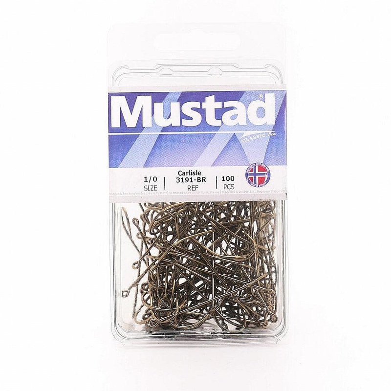 Mustad 3191 Carlisle Ringed Hook - Bronze 4 10 Pack