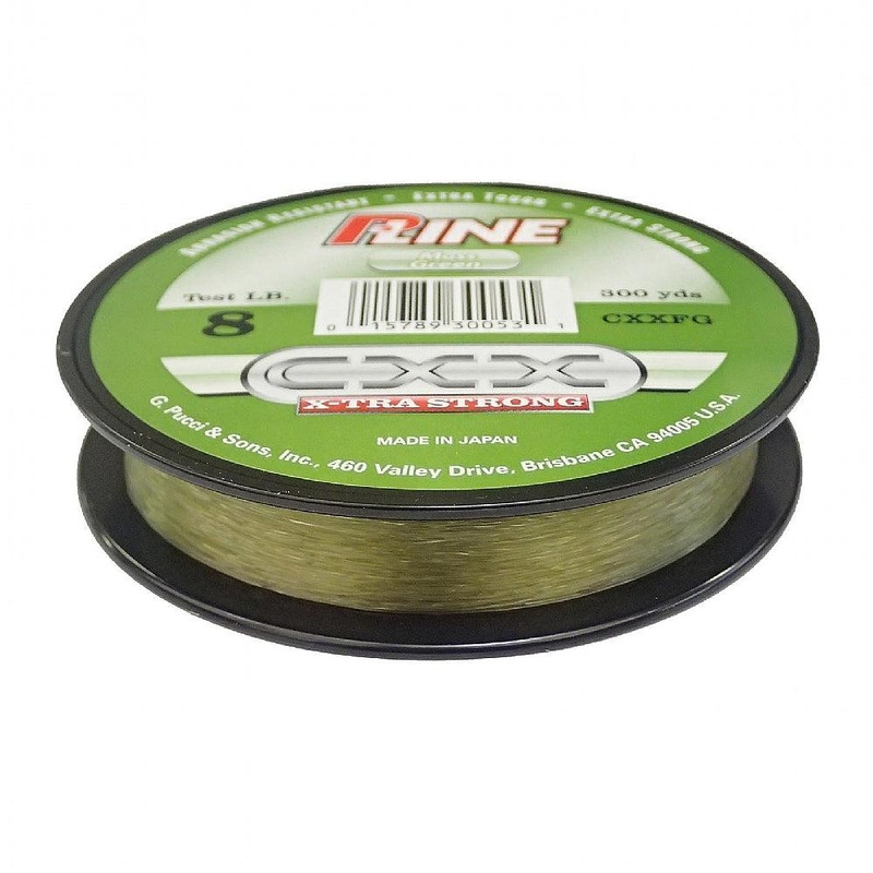 P-Line CXX X-Tra Strong Monofilament Line 600Yds Fluorescent Green 12#